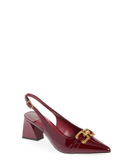 Jeffrey Campbell Red Nakita Slingback Pointed Toe Pump