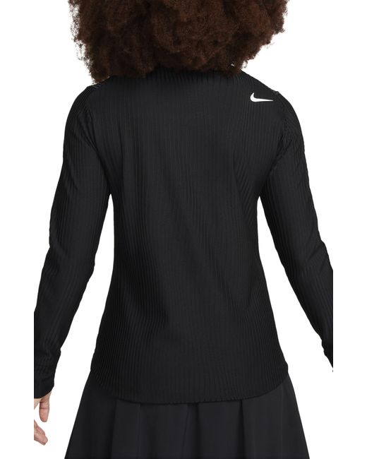 Nike Black Tour Dri-fit Adv Half Zip Golf Top