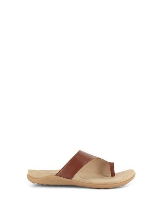 Strive Brown Capri Iii Toe Loop Sandal