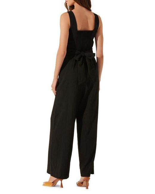 Astr Black Cross Front Jumpsuit