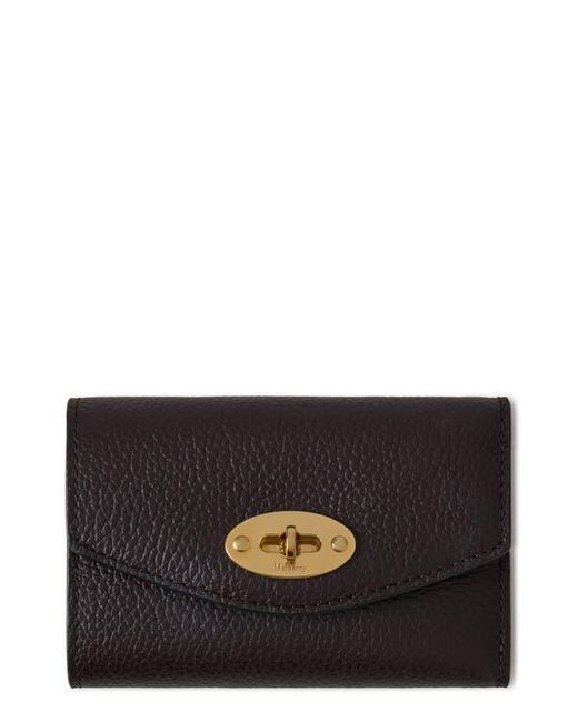 Mulberry Black Darley Folded Leather Wallet