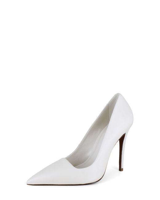 BCBGMAXAZRIA White Niah Pointed Toe Pump