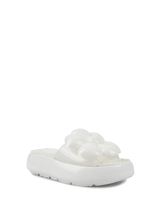 Zigi White Arria Platform Sandal