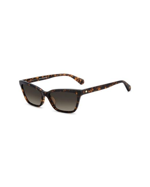 Kate Spade Black Aisha 55Mm Gradient Ectangular Sunglasses