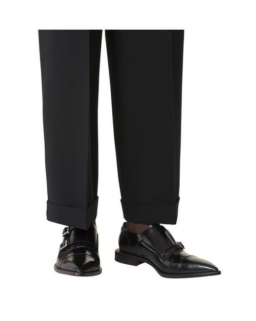 Lanvin Black Monk Shoes for men