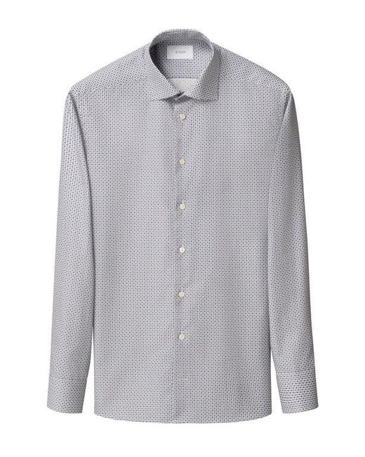 Eton of Sweden Blue Slim Fit Micro Floral Print Shirt for men