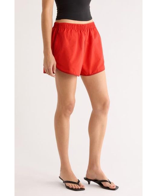 Staud Red Anchor Shorts