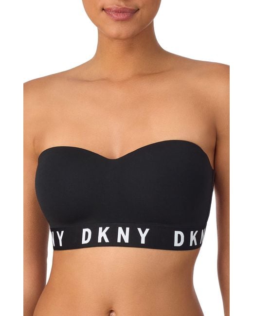 DKNY Black Cozy Removable Strap Wireless Bra