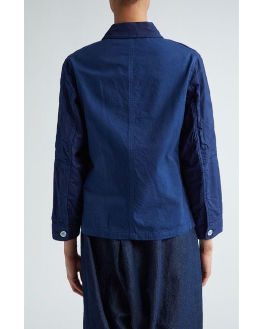 Tao Comme Des Garçons Blue Cotton & Linen Chore Jacket