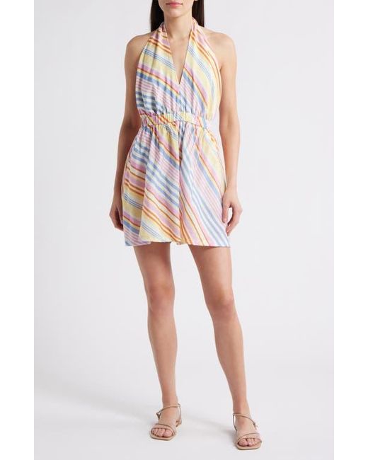 FRNCH Red Absato Print Halter Romper