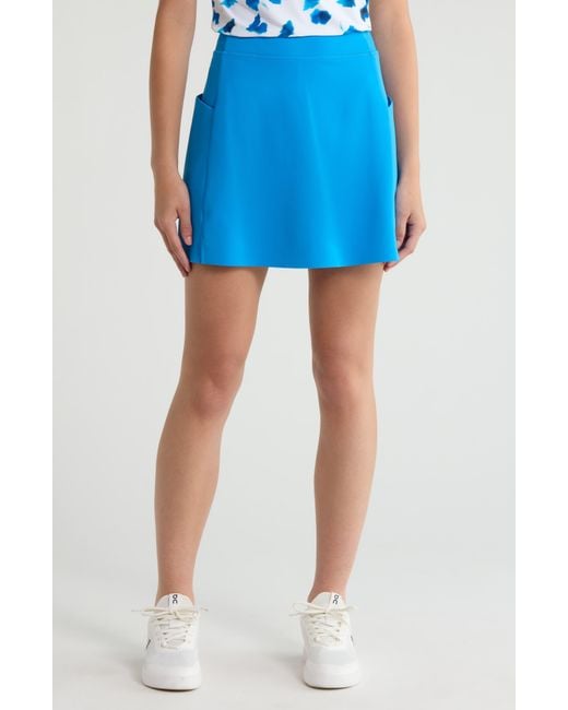 G/FORE Blue Knockout A-Line Golf Skort