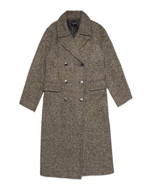 DELUC Brown Cameron Herringbone Coat