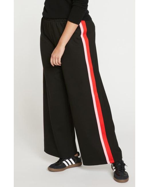 UNIVERSAL STANDARD Black Stephanie Ponte Wide Leg Pants