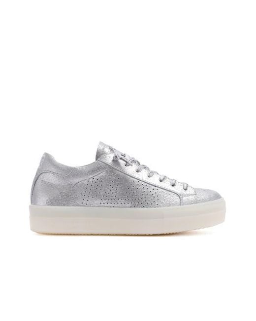 P448 White Thea Platform Sneaker