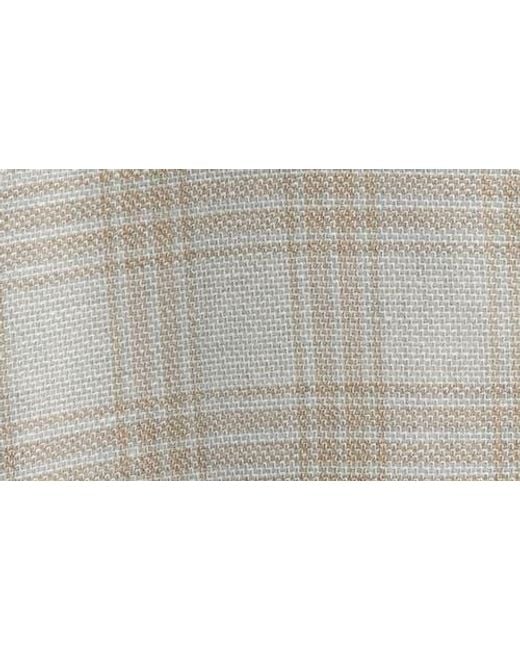 Jack Victor Gray Hampton Plaid Knit Wool & Linen Blend Sport Coat for men