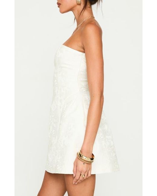 Princess Polly White Heaven Sent Strapless Minidress