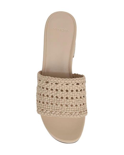 Vince Natural Margo Woven Platform Sandal