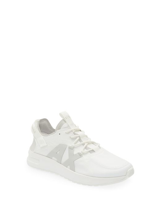Armani Exchange Synthetic Ripstop Nylon & Lycra® Sneaker in White for