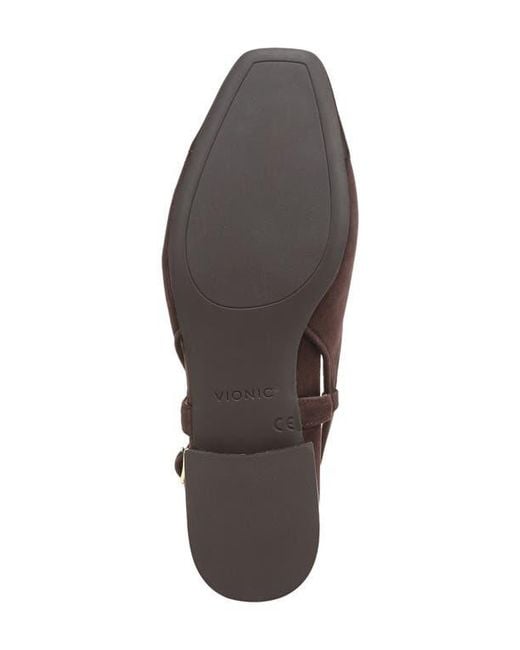 Vionic Brown Petaluma Slingback Flat