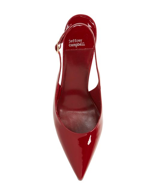 Jeffrey Campbell Red Gambol Slingback Pointed Toe Pump
