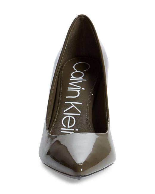 Calvin Klein Brown Gayle Pointed Toe Pump