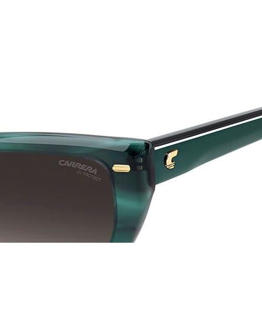 Carrera Black 52Mm Rectangular Sunglasses