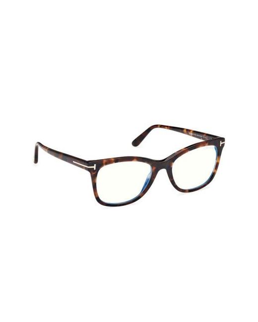 Tom Ford Brown 52Mm Square Light Blocking Glasses
