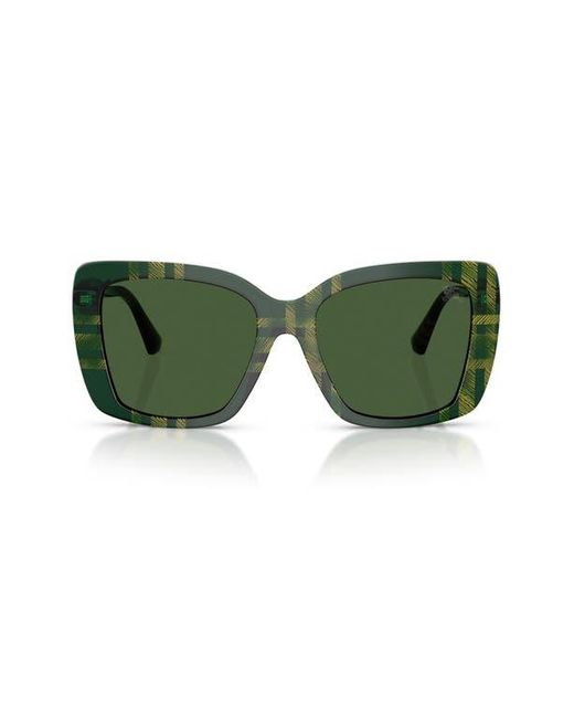 Burberry Green 54Mm Square Sunglasses
