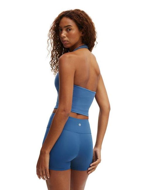 Cotton On Blue Active Ultra Soft Halter Neck Tank