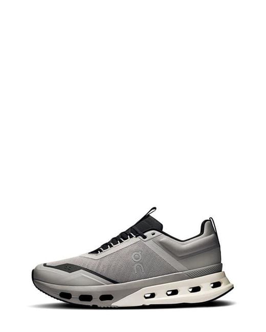 On Shoes Gray Cloudnova X Training Sneaker for men