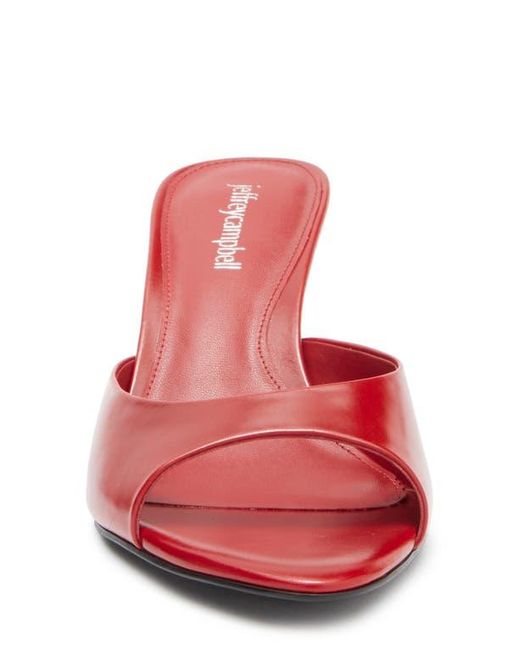 Jeffrey Campbell Red Spy-Kid Slide Sandal