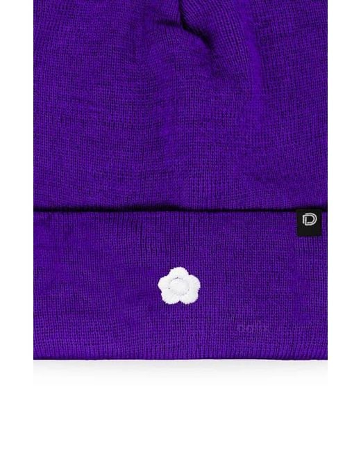 Alix Purple Lil Flower Beanie Cap