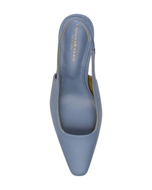 Donna Karan Blue Sidney Slingback Pump