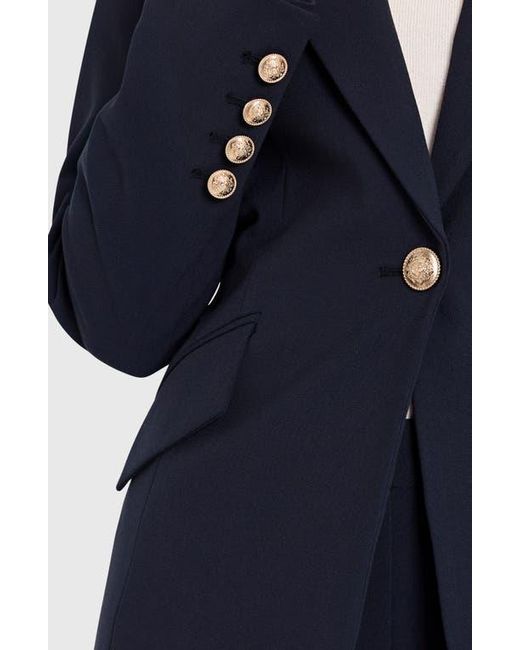 Tahari Blue One Button Jacket