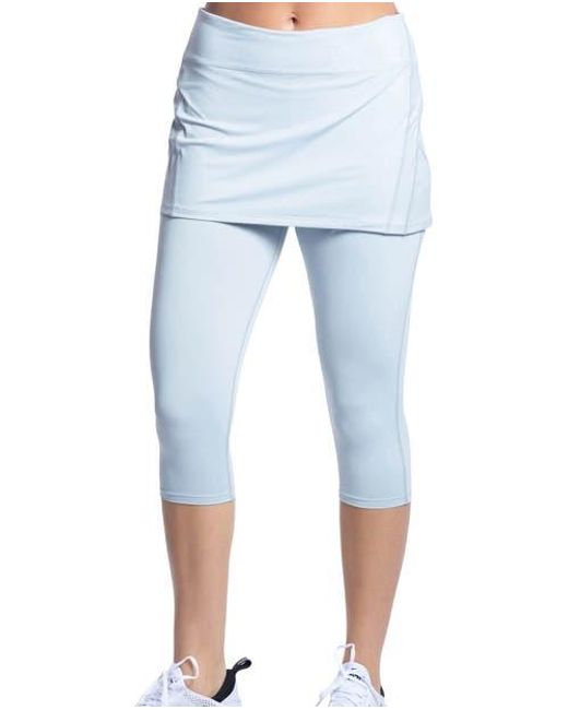 BloqUV Blue Skort With Capri Leggings With Sun And Uv Protection