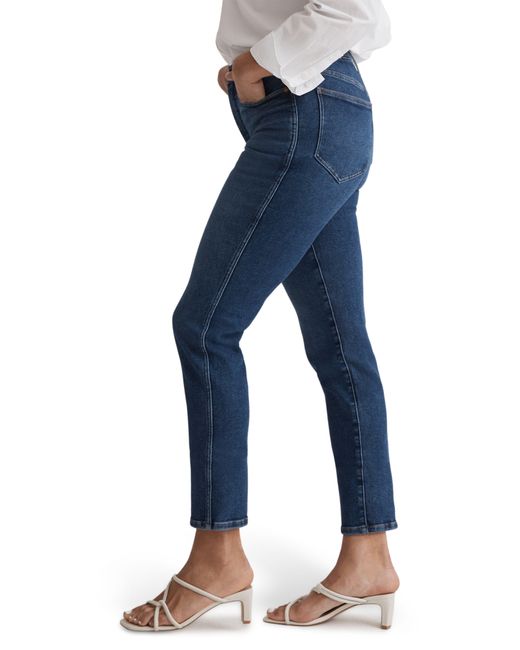 Madewell Blue Stovepipe High Waist Stretch Denim Jeans