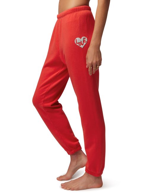 Spiritual Gangster Red Heart Luna Cotton & Modal Sweatpants