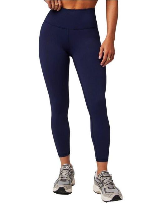 Fabletics Blue Define Powerhold High-Waisted 7/8 Leggings
