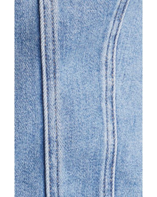 Hidden Jeans Blue Fitted Denim Vest