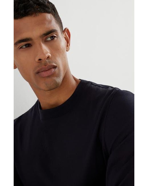Brunello Cucinelli Blue Long Sleeve T-Shirt for men