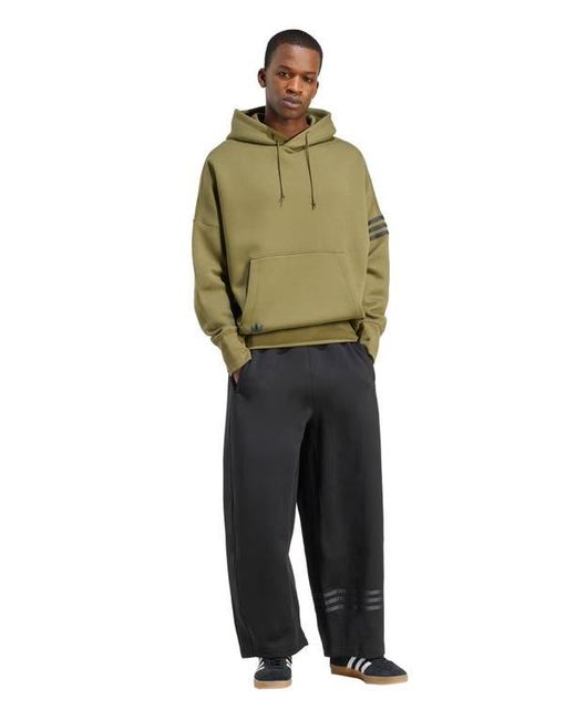 Adidas Green Neuclassics Oversize Pullover Hoodie for men