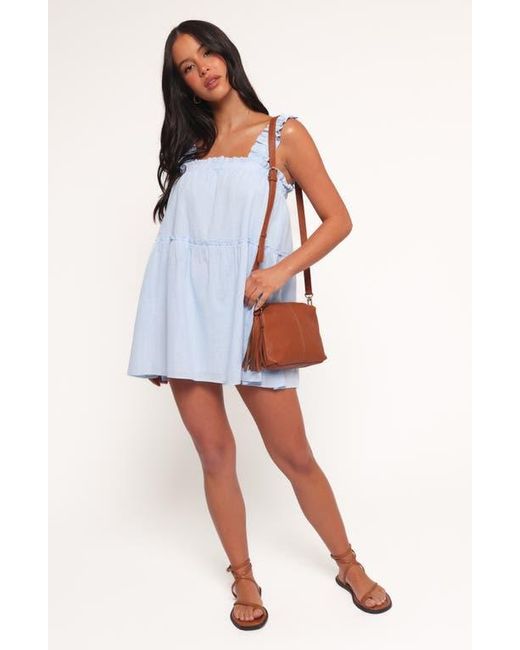 Petal & Pup Blue Elena Sleeveless Cotton Sundress