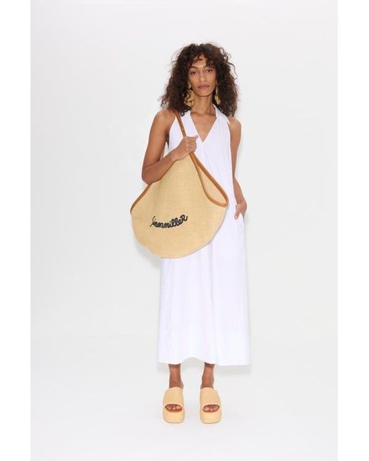 Simon Miller White Raffia Cloudy Platform