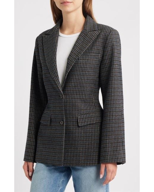 Rails Black Doris Plaid Blazer