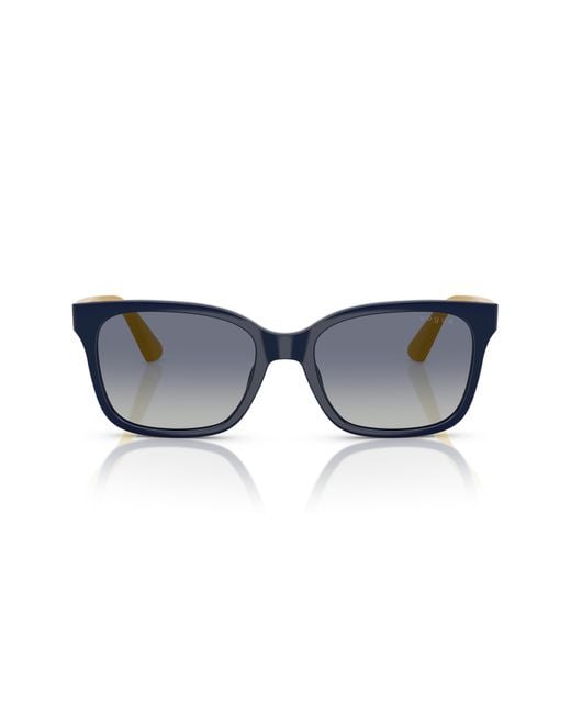 Vogue Blue 49Mm Rectangular Sunglasses for men