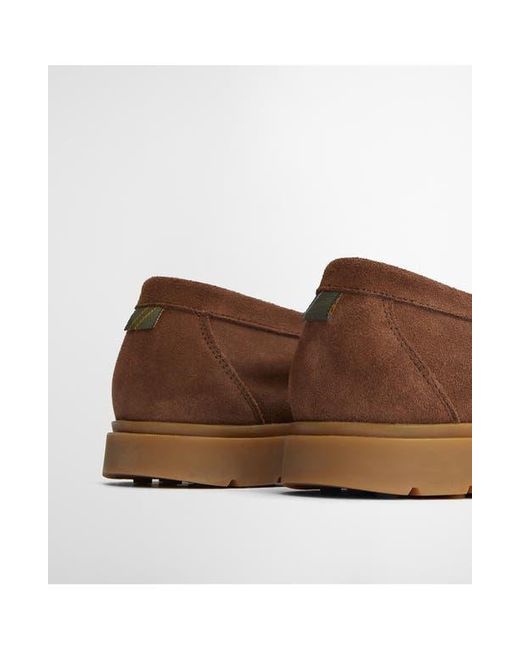 Barbour Brown Carty Moc Toe Loafer for men