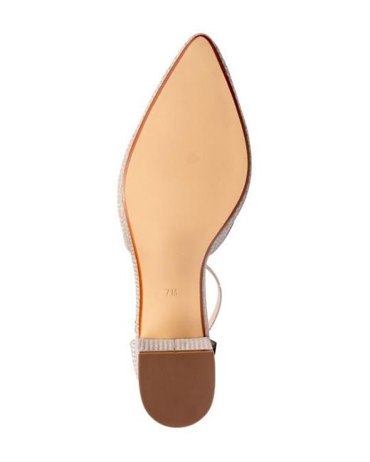 Touch Ups White Tegan Ankle Strap Pointed Toe Pump