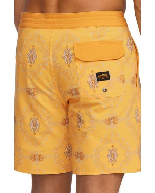 Billabong Yellow Good Times Lo Tide Board Shorts for men