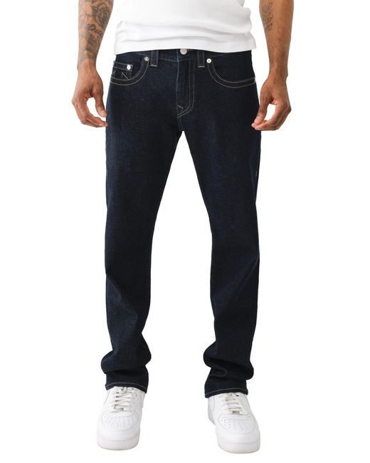 True Religion Blue Ricky Super T Straight Leg Jeans for men