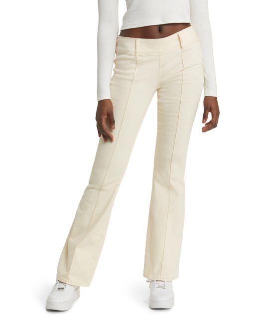 PacSun Natural Front Seam Flare Pants
